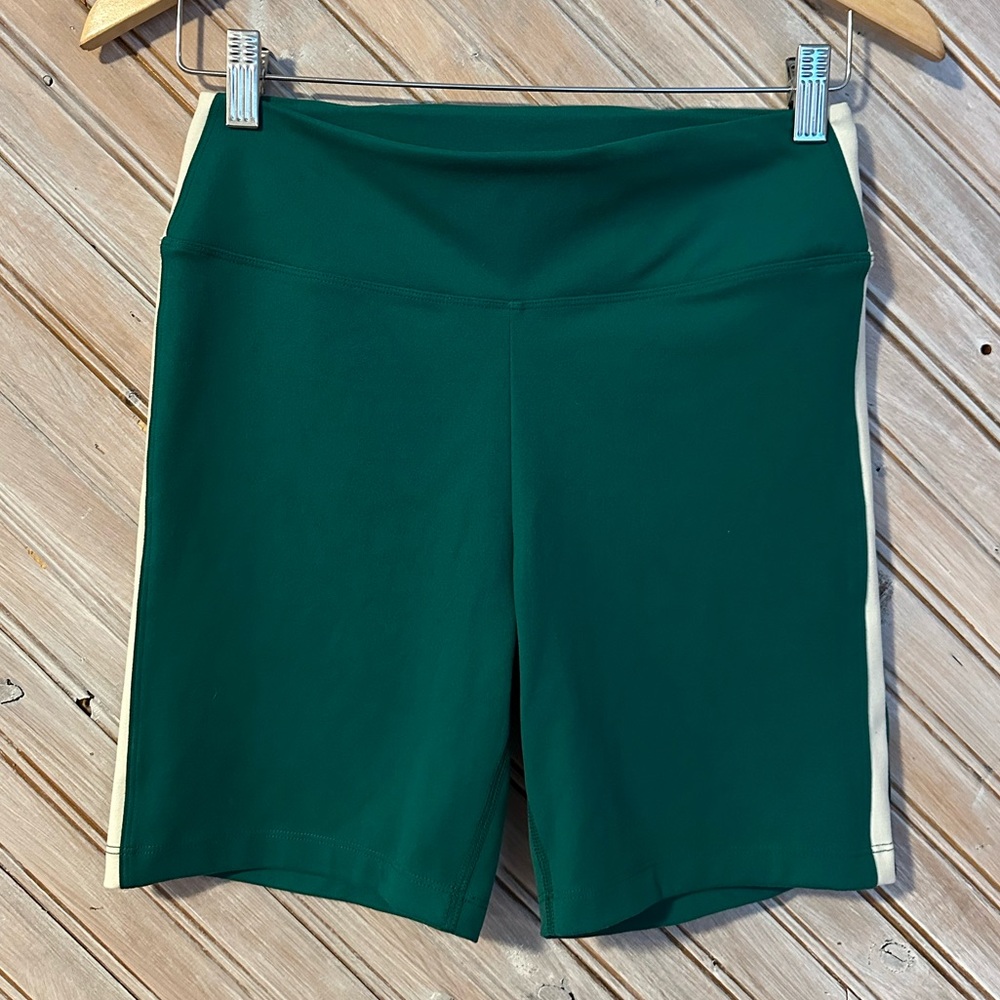 PINK Victoria's Secret Athletic Deep Green Bike Shorts Sports Workout